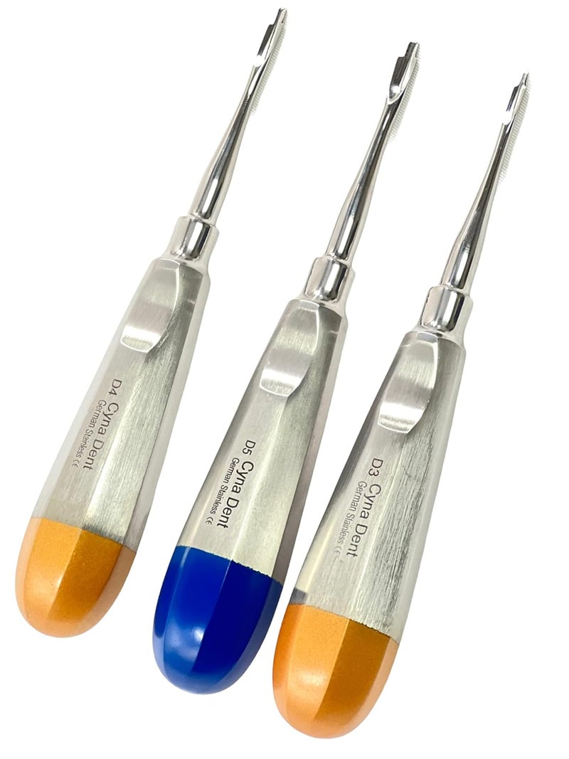 artlab -Premium Dental Elevators Etracting Extraction Osteotome Periotome Luxating Elevator Apical Spade Cryer Proximator Elevator Oral Implant, Root Extraction (Proximator 3,4,5MM) - Image 4